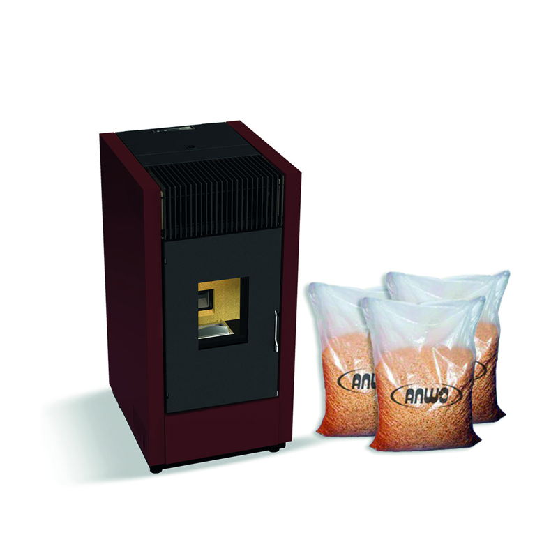 Kit Estufa Pellet Astra 8kw + 20 Bolsas Pellet 18kg - 1