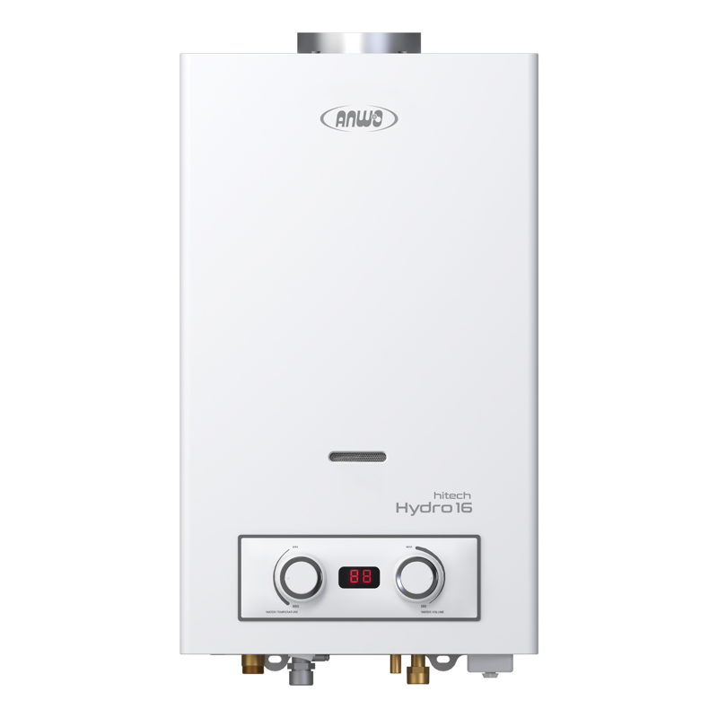 Calefón Anwo 8 L/m Hitech Hydro 16 Tiro Natural Lpg - 1