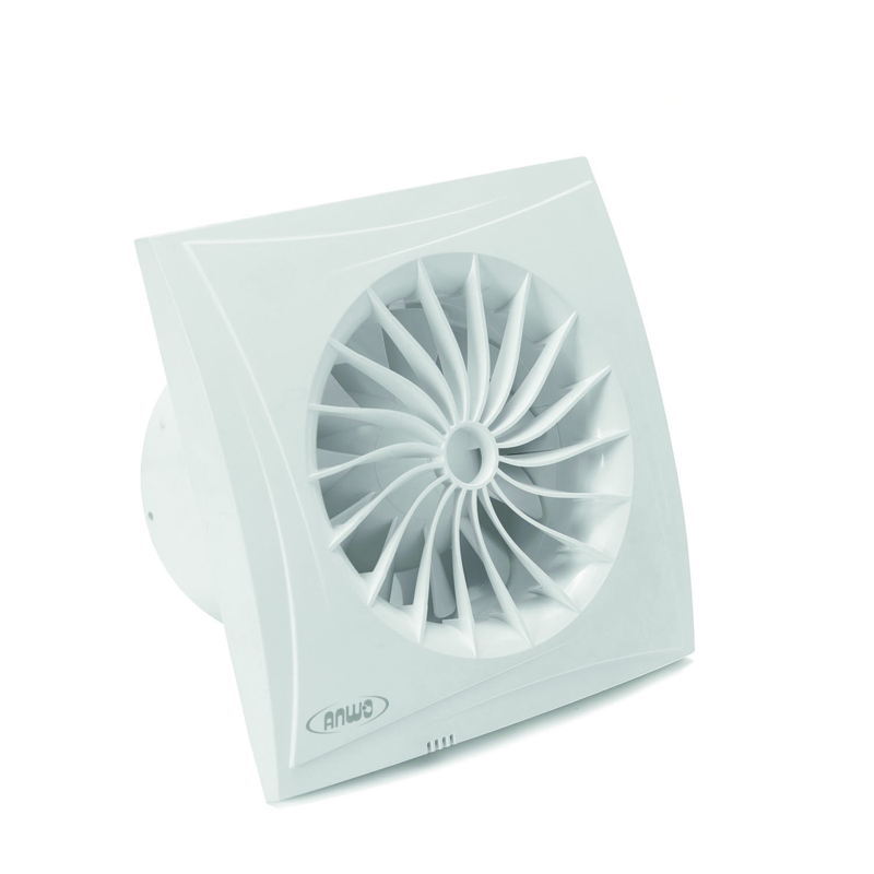 Extractor De Aire Para Baño Silencioso Con Luz Piloto, Timer E Higrostato Qmax 187m3h Motor 220v - 1
