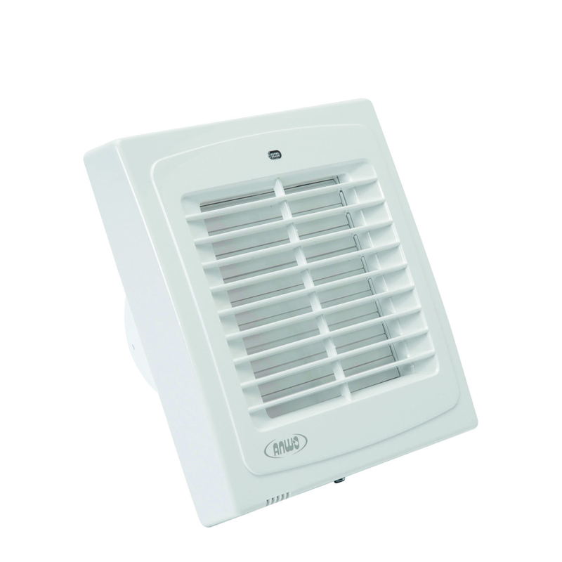 Extractor De Aire Para Baño Persiana Automatica Luz Piloto Timer Higrometro Qmax 98m3h 220v - 1