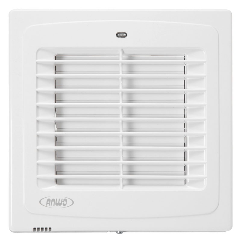 Extractor De Aire Para Baño Persiana Automatica Luz Piloto Qmax 185m3h 220v - image-2