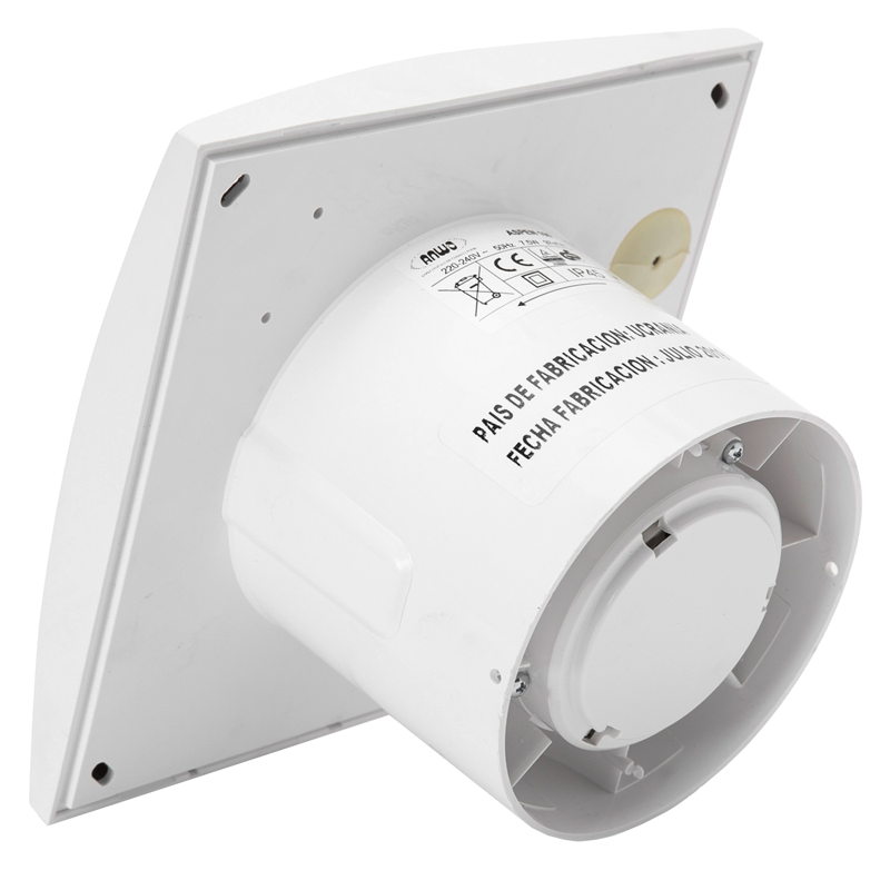 Extractor De Aire Para Baño Silencioso Con Luz Piloto Qmax 97m3h Motor 220v Ip45 - image-3