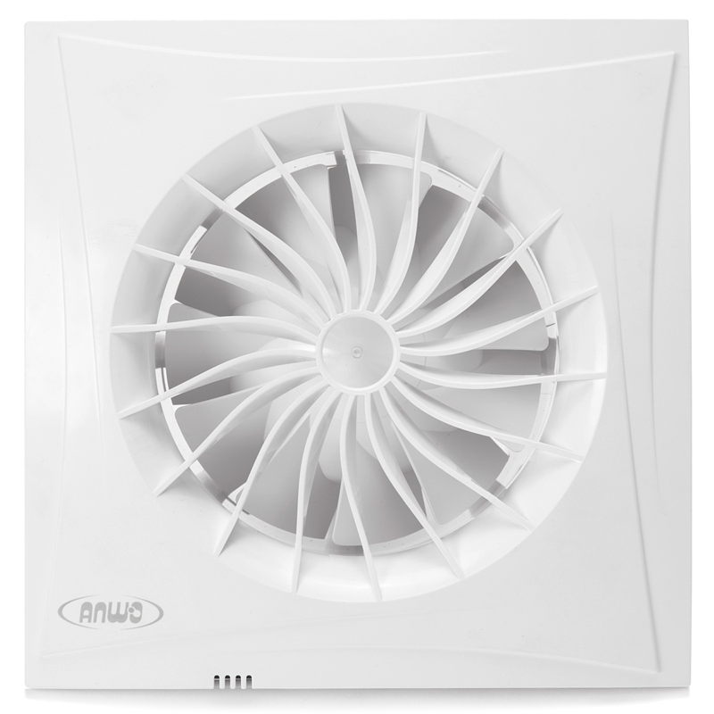 Extractor De Aire Para Baño Silencioso Con Luz Piloto, Timer E Higrostato Qmax 187m3h Motor 220v - image-2
