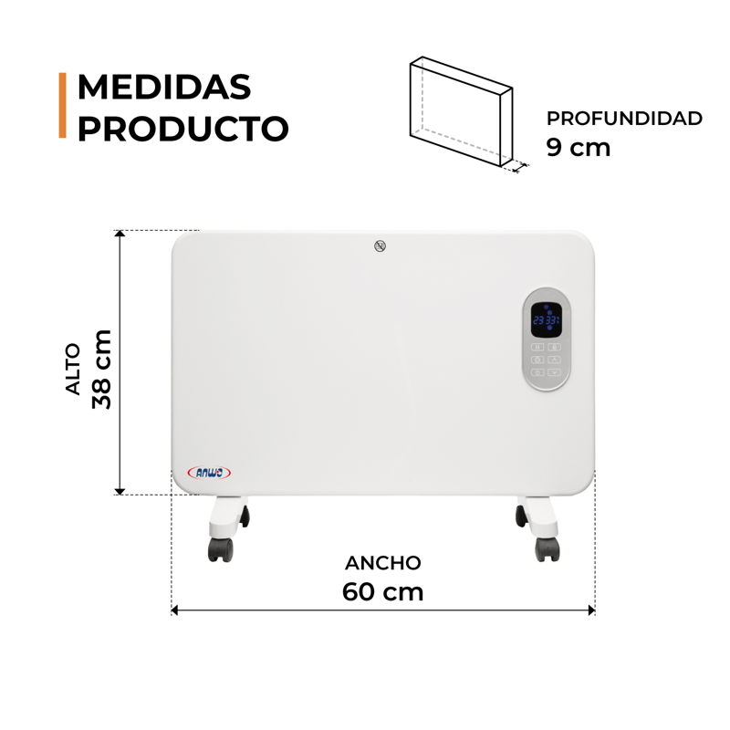 Panel Eléctrico Anwo Hom1000pwf 1000w C/wifi - image-5