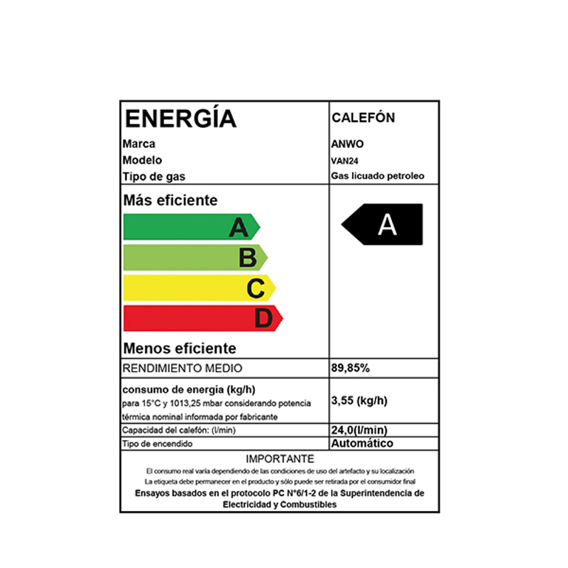 Calef?n Anwo 24 L/m Hitech Hydro 42 Tiro Forzado Lpg + Bomba Presurizadora Bbapresanwo-9/26 - image-2
