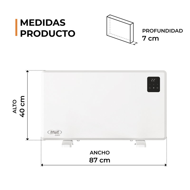 Panel El?ctrico Liso Anwo Ndfl.1800a 1800w C/wifi - image-5