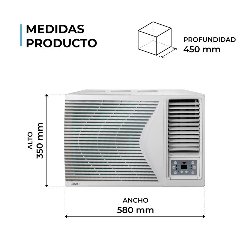 Eaa. Ventana Frio/calor 9000 Btuh R32 Serie N - image-4