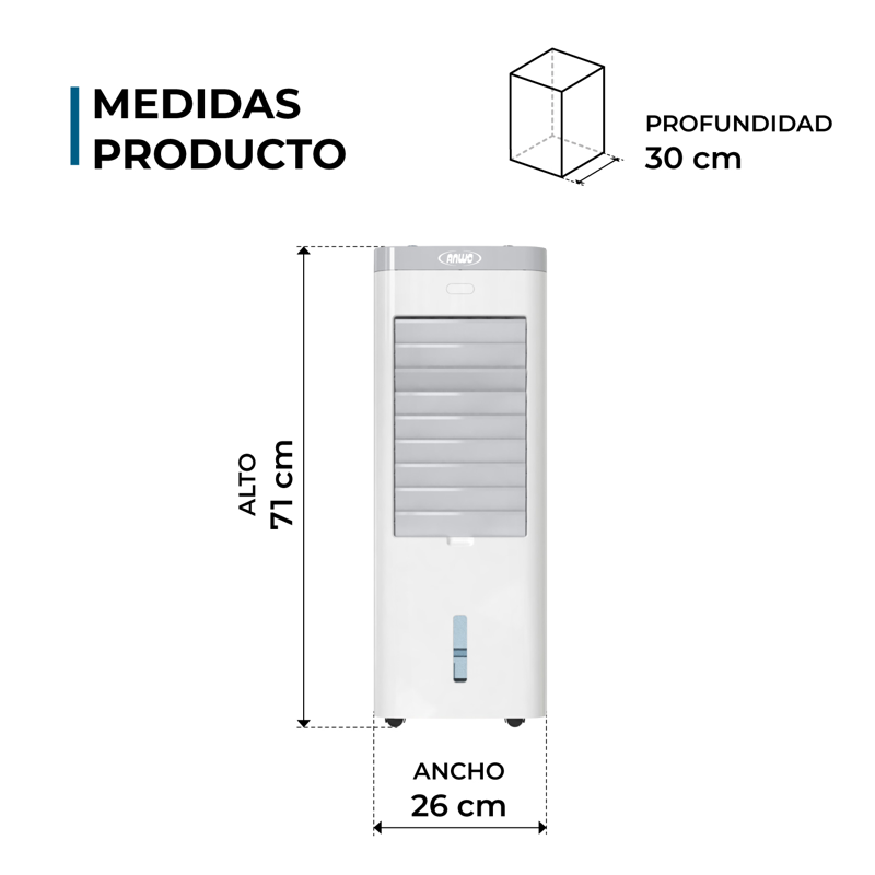 Enfriador De Aire Anwo Cool Breeze Wi-fi - image-5