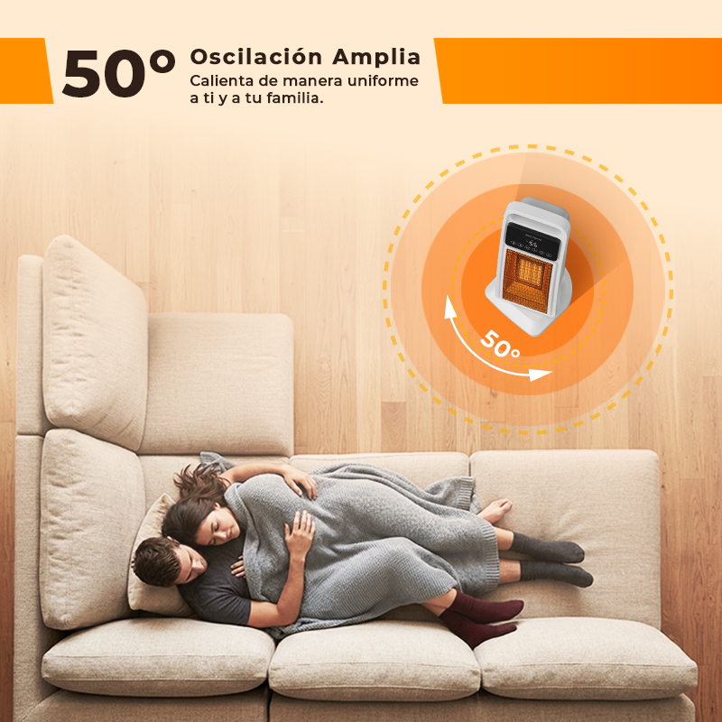 Calefactor Electrico Anwo Ptc 2000w Torre Blanco - image-3