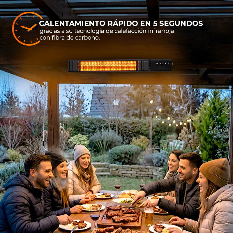 Calefactor De Terraza Muro 2000 Watts Con Wifi T17-gr20b - image-3