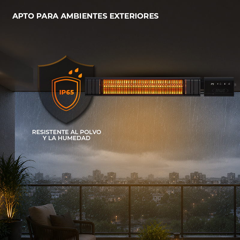 Calefactor De Terraza Muro 2000 Watts Con Wifi T17-gr20b - image-6