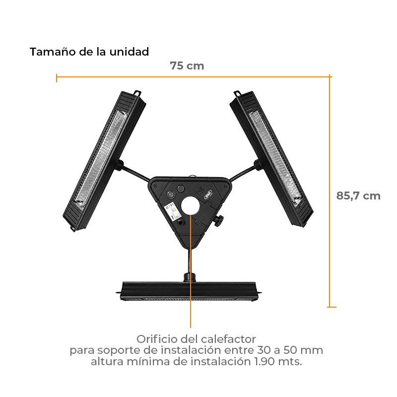 Calefactor Techo Triple 3000w T07-hr30b - image-6