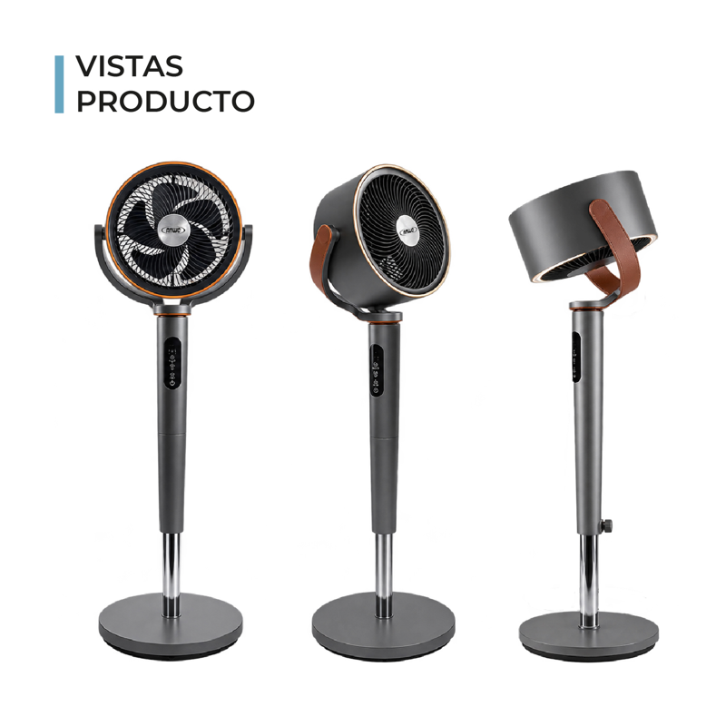 Ventilador Pedestal De Oscilación Completa 360° - image-4