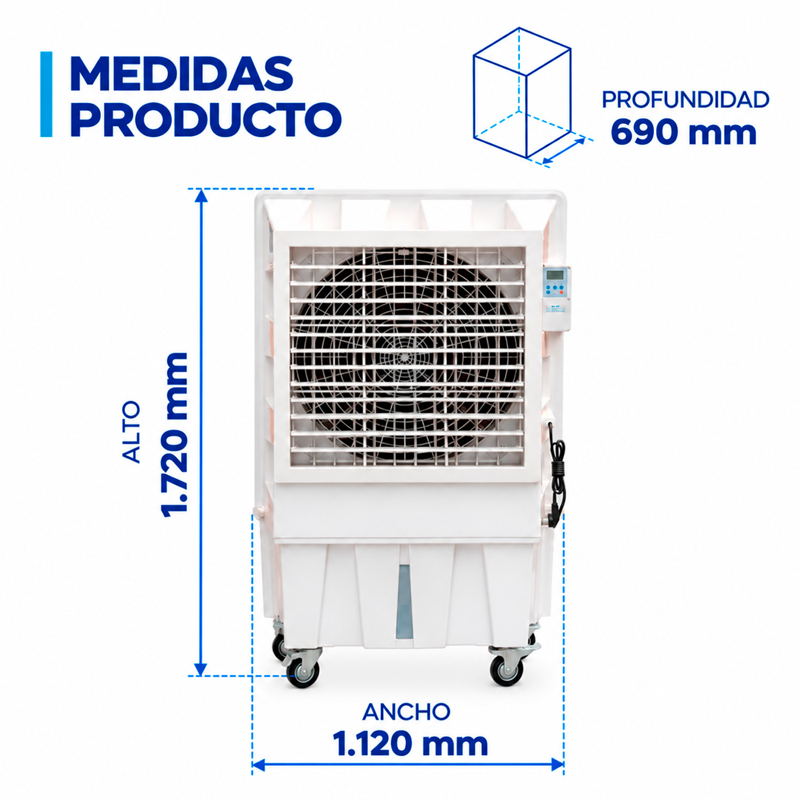 Enfriador Evaporativo Portatil Comercial 18.000mch - image-3