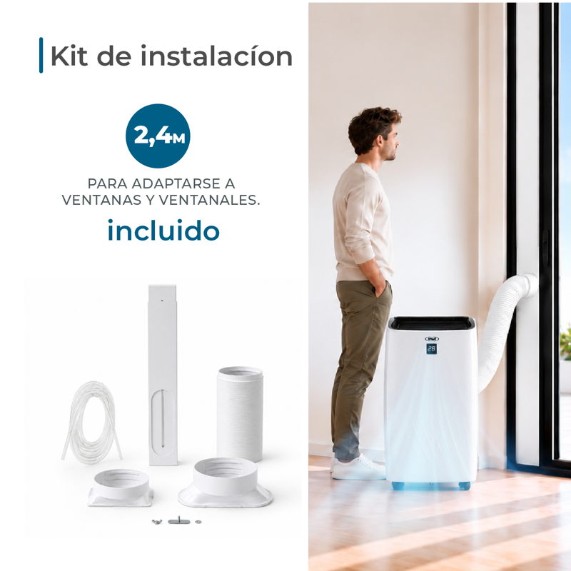 Aire Acondicionado Portátil 12000 Btu Con Wifi Y Kit 2.5 M - image-3