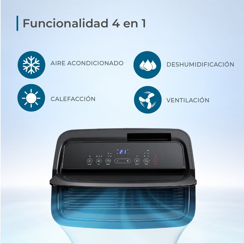 Aire Acondicionado Portátil 14000 Btu Con Wifi Y Kit 2.5 M - image-2